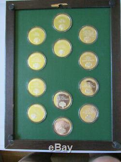 1977 Franklin Mint Sterling Silver Ltd Edition GSA Girl Scout Oath Medals RARE
