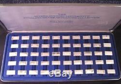 1977 International Locomotive Sterling Silver Miniature Collection 50 Bars