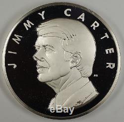 1977 Jimmy Carter 6.435.999ozt Proof Silver Inaugural Medal-Franklin Mint