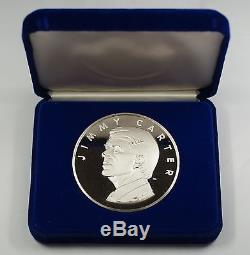 1977 Jimmy Carter 6.435.999ozt Proof Silver Inaugural Medal-Franklin Mint