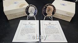 1977 Jimmy Carter. 999 Fine Silver & Bronze Presidential Inaugural Medal Set