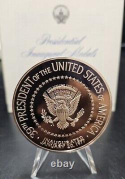 1977 Jimmy Carter. 999 Fine Silver & Bronze Presidential Inaugural Medal Set