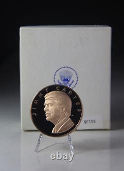 1977 Jimmy Carter. 999 Fine Silver & Bronze Presidential Inaugural Medal Set