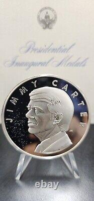 1977 Jimmy Carter. 999 Fine Silver & Bronze Presidential Inaugural Medal Set