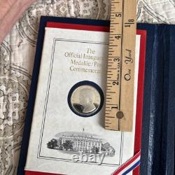1977 Jimmy Carter Official Inaugural Medal. 999 Fine Proof Silver Stamps And +
