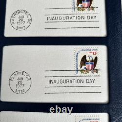 1977 Jimmy Carter Official Inaugural Medal. 999 Fine Proof Silver Stamps And +