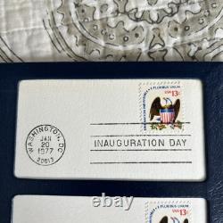 1977 Jimmy Carter Official Inaugural Medal. 999 Fine Proof Silver Stamps And +