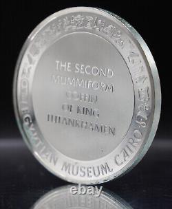 1977 King Tut Mummy Franklin Mint Gold EP Cairo Egypt 925 Silver round C4059