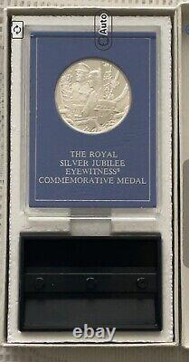 1977 Royal Silver Jubilee Eyewitness Commemorative Medal Queen Elizabeth II Coa