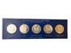 1978 Franklin Mint Coronation Jubilee 5 Crowns Sterling Silver Proof Coin Set