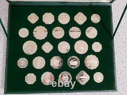 1978 Franklin Mint Official Gaming Coins Of World Great Casinos 25 Silver Coins