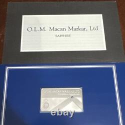 1978 OLM Macan Markar Ltd Colombo Sri-Lanka Franklin Mint Sterling Silver Bar