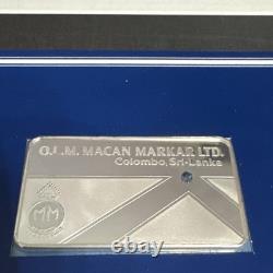 1978 OLM Macan Markar Ltd Colombo Sri-Lanka Franklin Mint Sterling Silver Bar