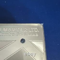 1978 OLM Macan Markar Ltd Colombo Sri-Lanka Franklin Mint Sterling Silver Bar