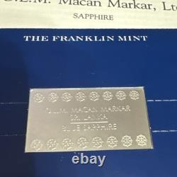 1978 OLM Macan Markar Ltd Colombo Sri-Lanka Franklin Mint Sterling Silver Bar