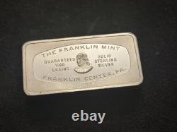 1979 Christmas 925 Silver Bar 66.1 Grams Franklin Mint 1.965 ASW