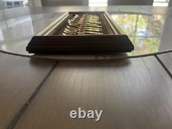 1979 Franklin Mint Apostles Spoons Miniatures 24 K Gold On Sterling Silver Rare