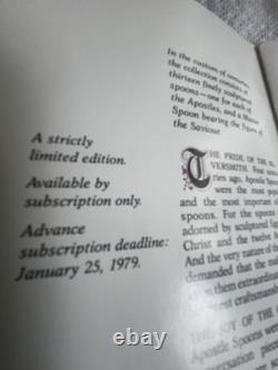 1979 Franklin Mint Apostles Spoons Miniatures 24 K Gold On Sterling Silver Rare