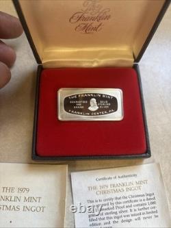1979 Franklin Mint Christmas Ingot Sterling Silver 1000 Grains 2Oz North Star 1979 Franklin Mint Christmas Ingot Sterling Silver 1000 Grains 2Oz North Star