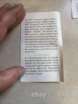 1979 Franklin Mint Christmas Ingot Sterling Silver 1000 Grains 2Oz North Star