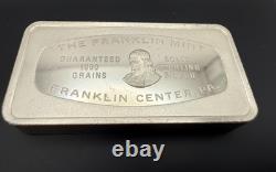 1979 Franklin Mint Christmas Ingot Sterling Silver 1000 Grains / 2.3 Oz No Box