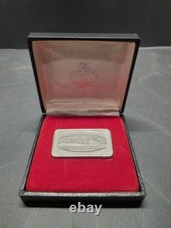 1979 Franklin Mint Christmas Ingot Sterling Yule Tree 1000 Grains