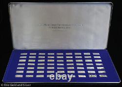 1980 FM Sterling Silver 63pc Classic Car Miniature Collection with Box & COA