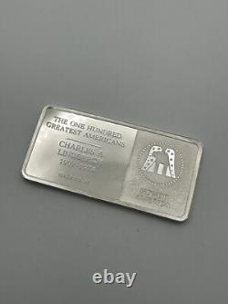 1981 Franklin Mint Greatest Americans Pilot Charles A Lindbergh Sterling Silver