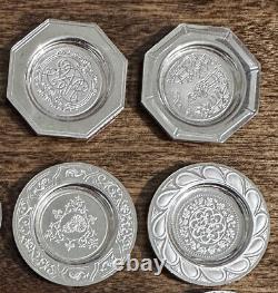 1981 Franklin Mint Set of 25 Antique English Silver Miniature Plate Collection