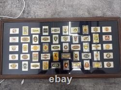 1982 Franklin Mint Automobile Emblems Sterling Silver 50 Ingots Complete Set