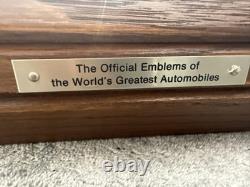 1982 Franklin Mint Automobile Emblems Sterling Silver 50 Ingots Complete Set
