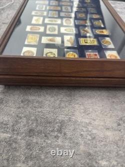 1982 Franklin Mint Automobile Emblems Sterling Silver 50 Ingots Complete Set