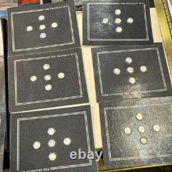 1982 Franklin Mint Miniature US Coins 58 Sterling Silver 1 Copper W Display Case