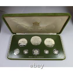 1983 REPUBLIC OF TRINIDAD AND TOBAGO Franklin Mint Silver Proof 8 Set #51828Q