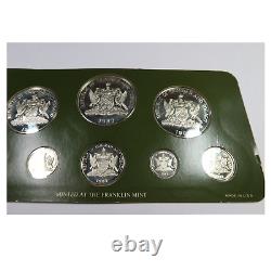 1983 REPUBLIC OF TRINIDAD AND TOBAGO Franklin Mint Silver Proof 8 Set #51828Q