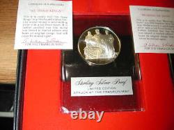 1984 Franklin Mint Holiday. 925 Silver Medal set of 4 Peace Three Kings-Tre