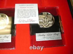 1984 Franklin Mint Holiday. 925 Silver Medal set of 4 Peace Three Kings-Tre