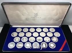 1985 Franklin Mint Treasure Coins Of The Caribbean 25-coin Set Sterling Silver