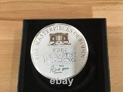 1986 Franklin Mint John the Baptist Preaching Masterpiece of Rodin 10 oz Silver