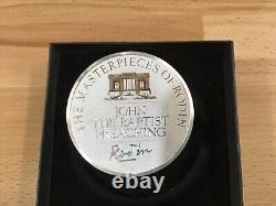 1986 Franklin Mint John the Baptist Preaching Masterpiece of Rodin 10 oz Silver