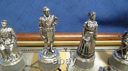 1988 Franklin Mint Gold and Silver Edition Civil War Chess Set