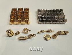 1991 Franklin Mint Monopoly Collector's Ed. Silver Houses Gold Hotels Set Of 54