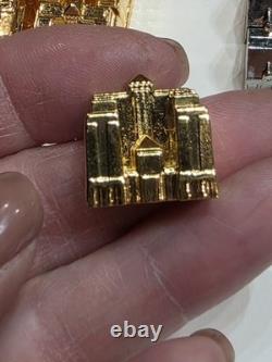 1991 Franklin Mint Monopoly Collector's Ed. Silver Houses Gold Hotels Set Of 54