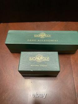 1991 Franklin Mint Monopoly Collectors Edition 54 Game Pieces, Sealed Money