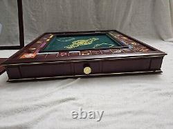 1991 Franklin Mint Monopoly Collectors Edition Mahogany Wood Board Game COMPLETE