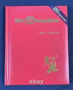 1991 Franklin Mint Walt Disney World Master Proof Set Of 5.999 1 OZ Silver Rnds