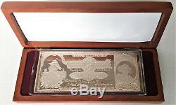 1992 $500 Silver Certificate Columbus Commemorative Half Pound. 999 Silver Bar