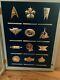 1993 Franklin Mint Star Trek 12 Insignia Badge Collection. 925 Sterling Silver