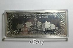 1996 4 Oz. 999 Silver Bar One Hundred Ben Franklin Old Style