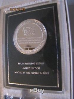 1997 Franklin Mint Tiger Woods Masters Golf Augusta Commemorative Silver Medal